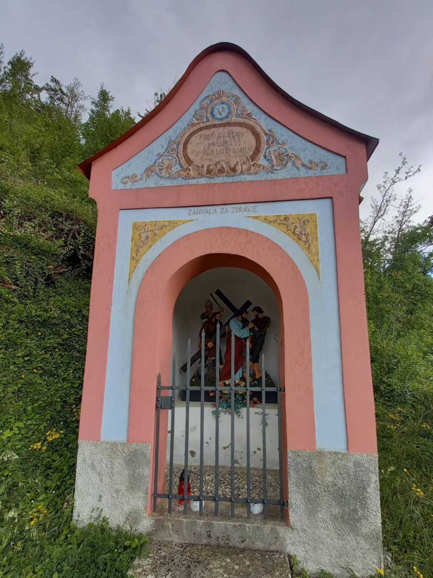 Gradišče nad Podsredo - Križev pot Stara sv. Gora - stációs keresztút az Szent Öreg-hegyre
