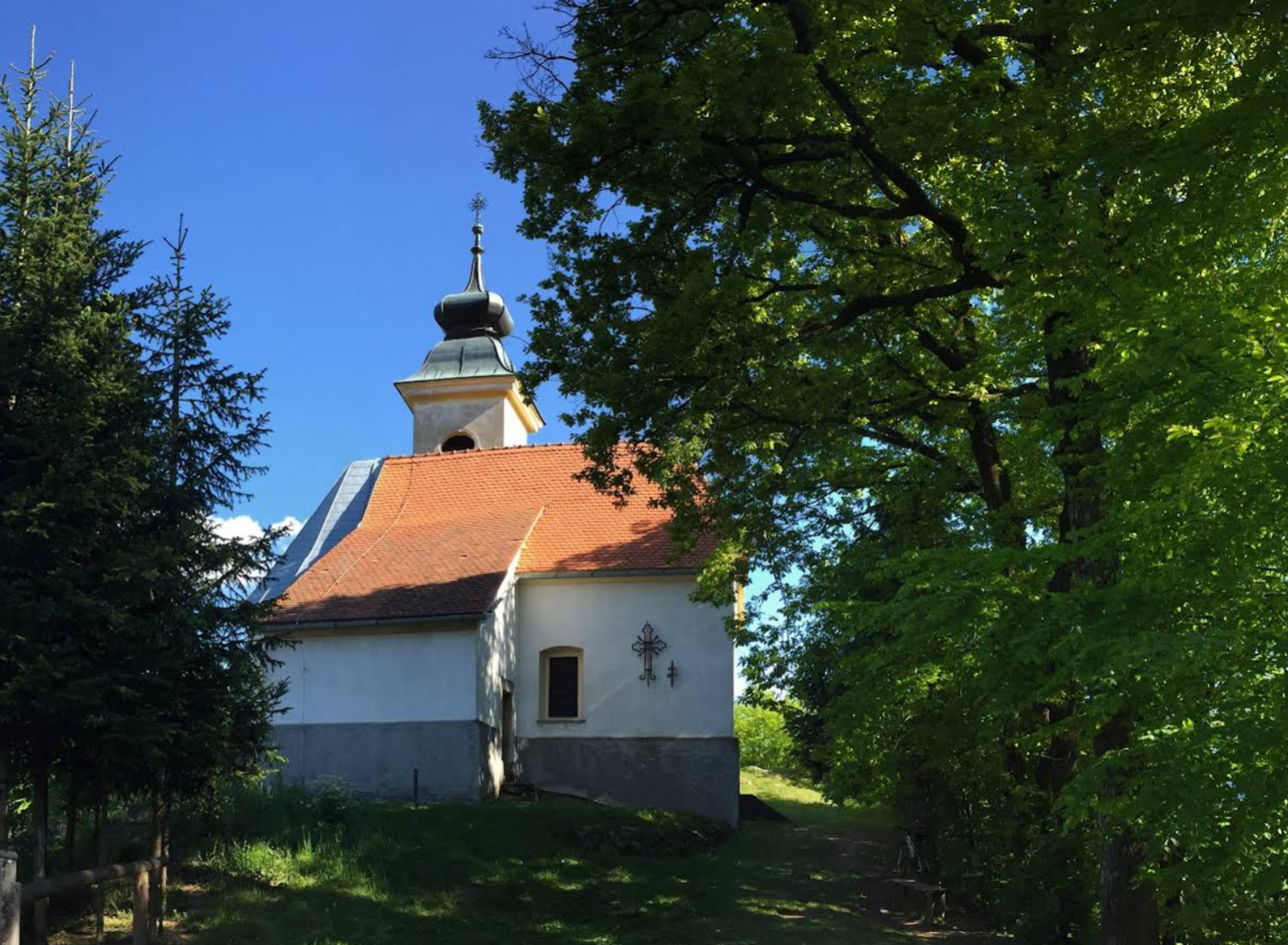 Podvin pri Polzeli - Cerkev Sv. Miklavž na Vinski vrh, Vimperk - Szent Miklós-templom a Vinski csúcson (Vimperk, 448 m)