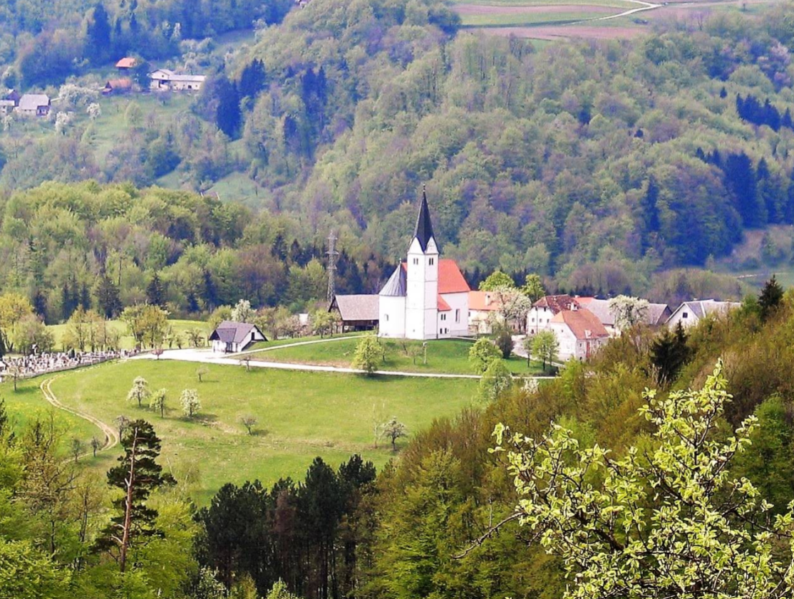 Sedraž - Cerkev sv. Jedrt Nivelska - Nivelles-i Szent Gertrúd-templom