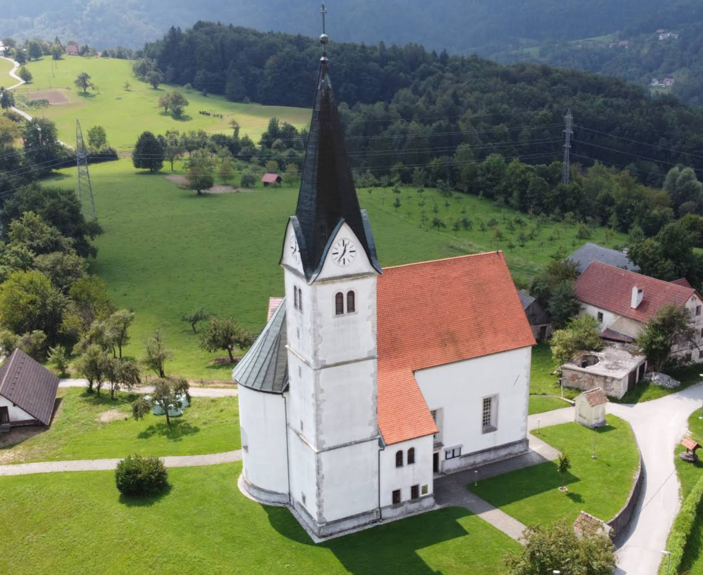 Sedraž - Cerkev sv. Jedrt Nivelska - Nivelles-i Szent Gertrúd-templom