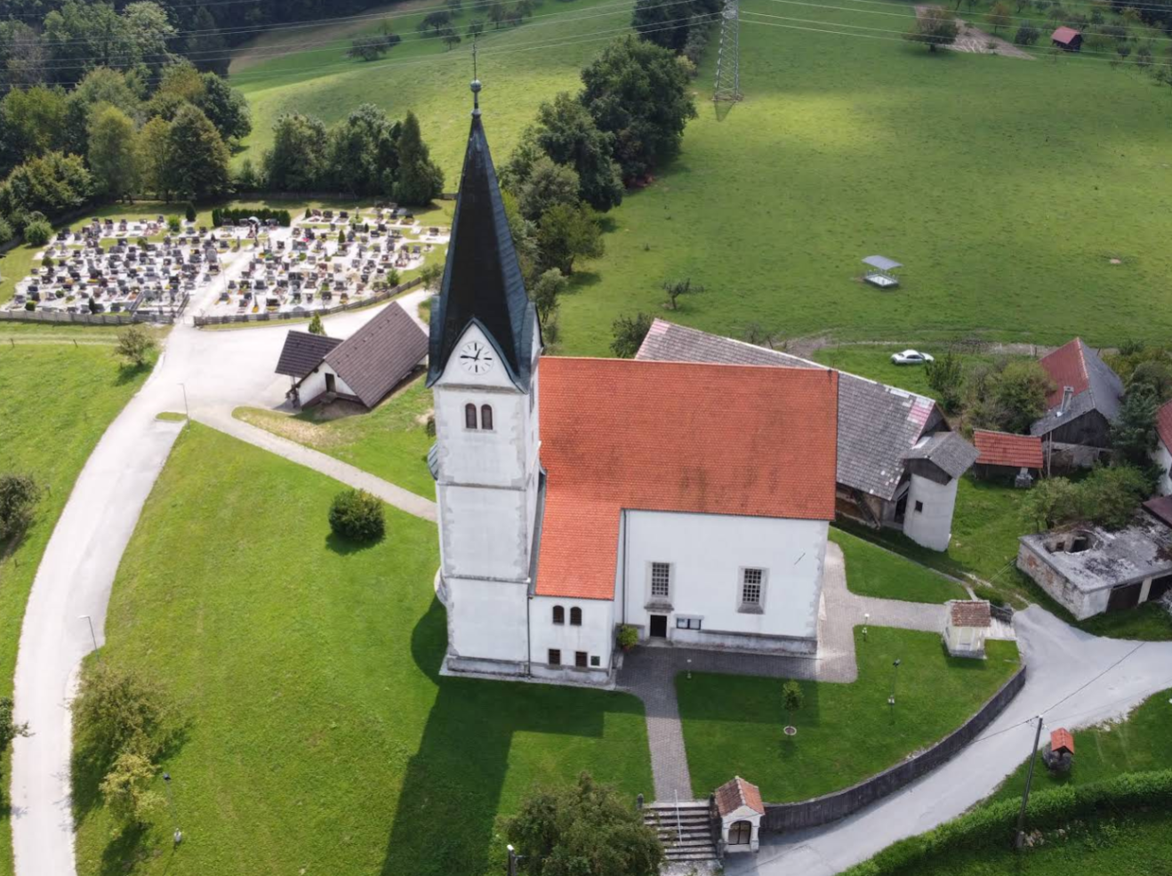 Sedraž - Cerkev sv. Jedrt Nivelska - Nivelles-i Szent Gertrúd-templom