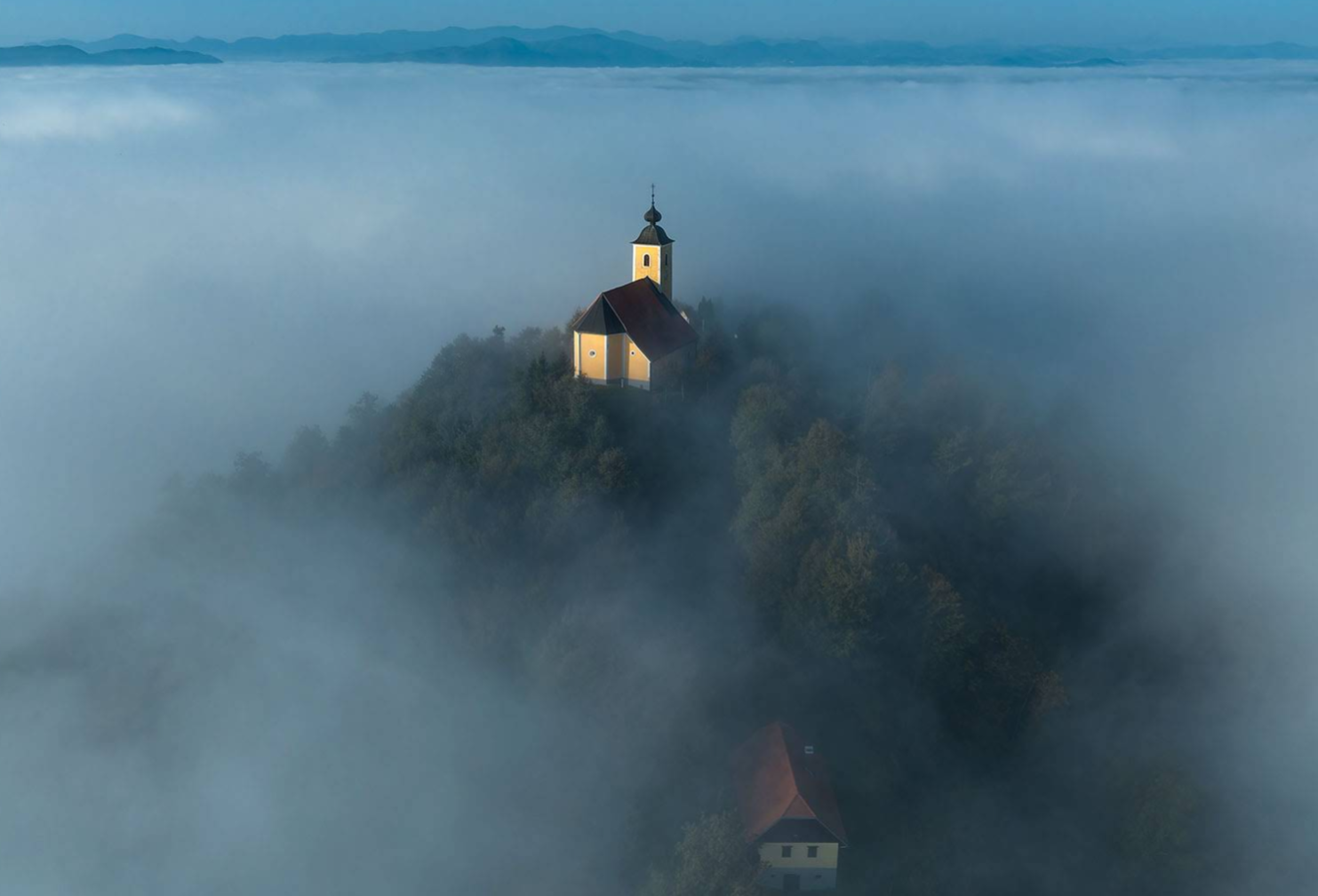 Strmec pri Svetem Florijanu - Cerkev Loretske Matere božje na griču Ložno- Loretói Szűzanya-templom a Ložno-dombon