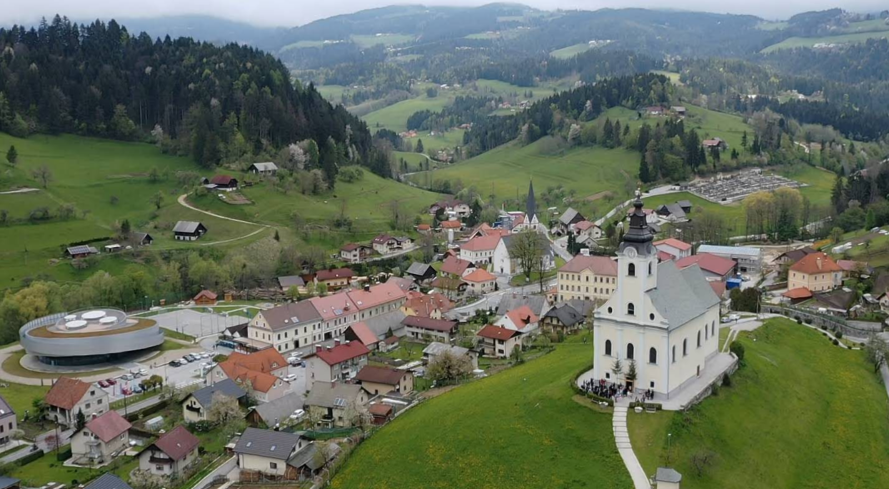 Vitanje - Cerkev Marijinega vnebovzetja na griču Hriberci - Szűz Mária mennybemenetele-templom
