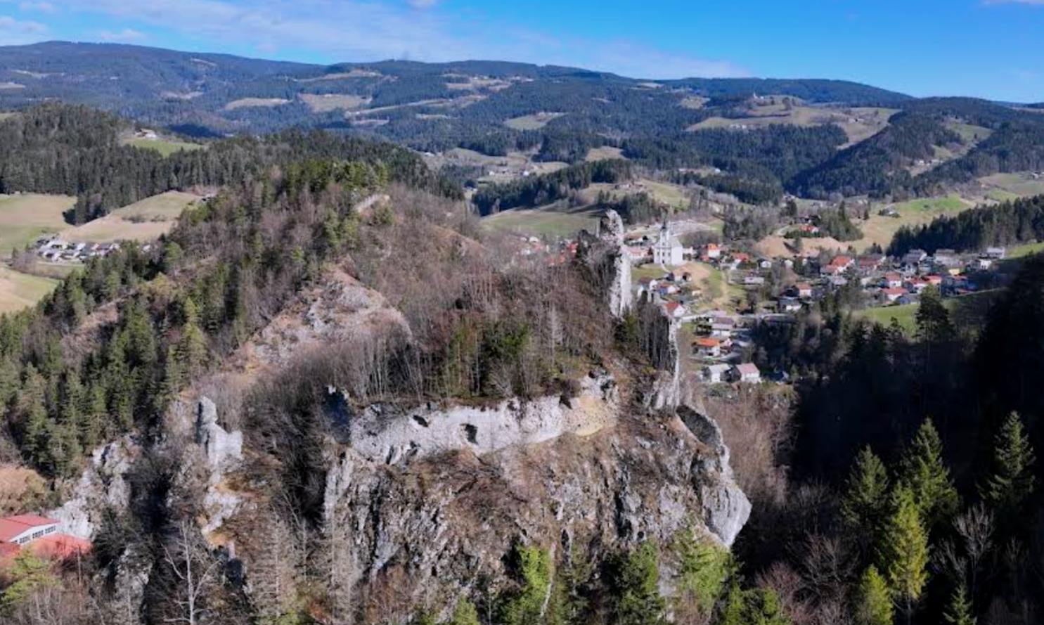 Vitanje - Grad Vitanje, Stari grad, Goležev grad - Vitanje kastélya, régi kastély, Golež vára