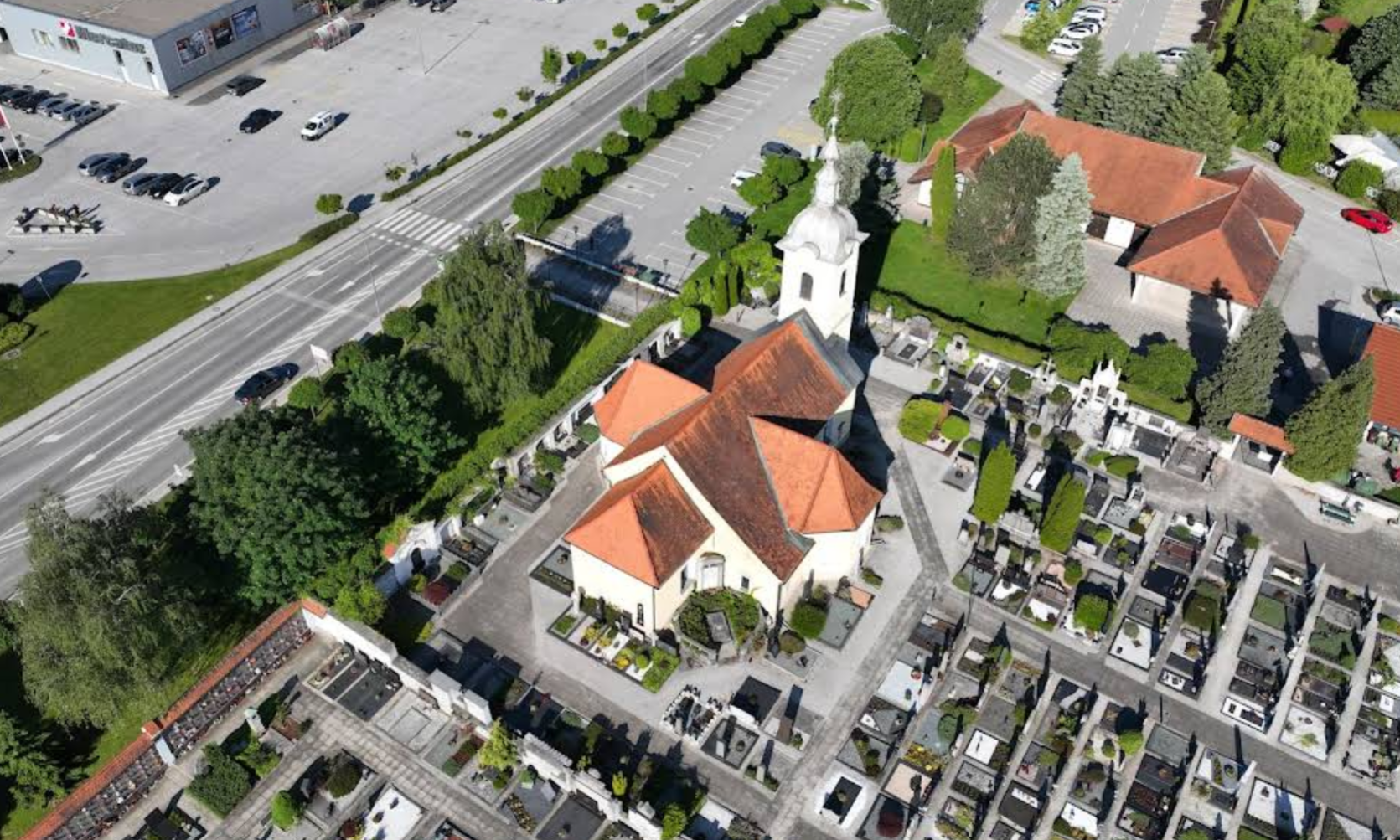 Žalec - Cerkev sv. Kancijana - Szent Kilián-templom a temetőben
