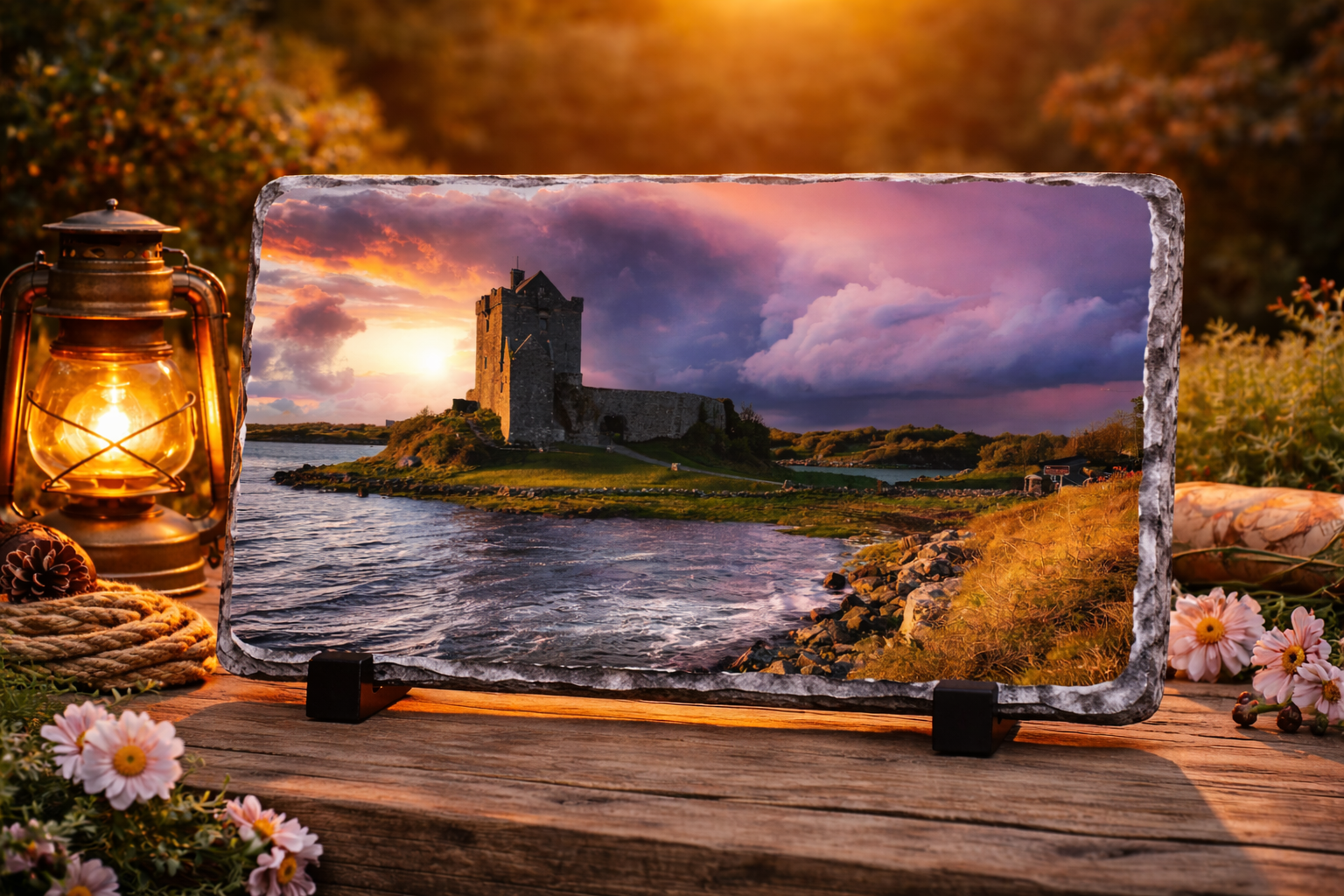 Dunguaire Castle Ireland natural slate gift