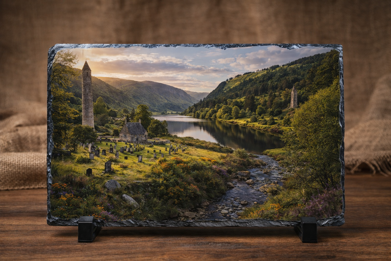 Glendalough Wicklow Mountains natural slate gift Ireland
