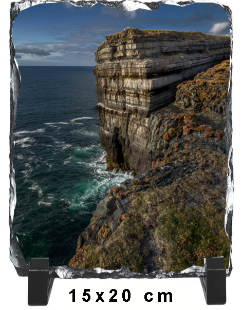 Irish cliffs and sea natural slate gift Ireland