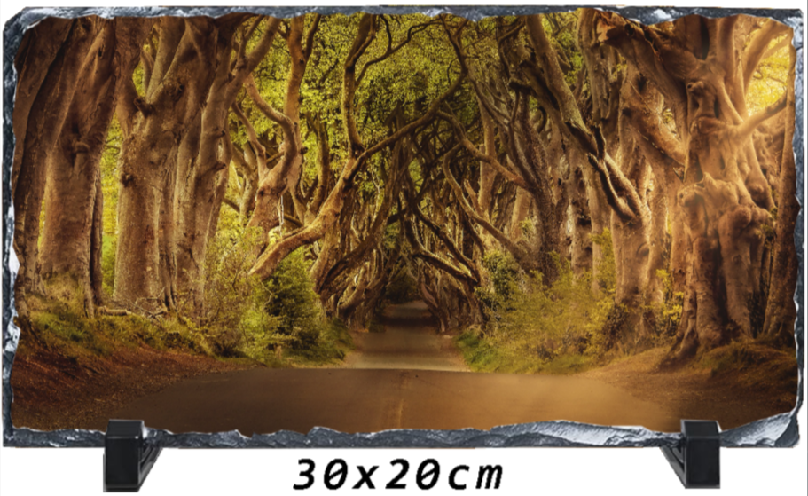 Irish avenue road landscape slate gift made in Ireland