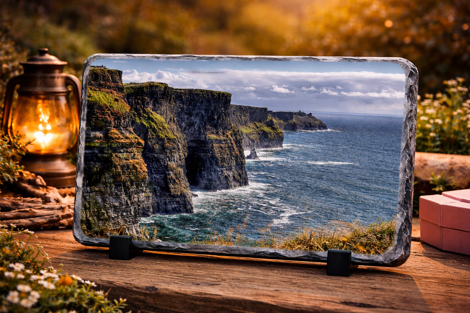Cliffs of Moher natural slate photo gift Ireland