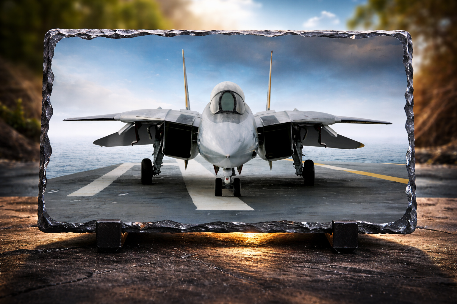 Grumman F-14 Tomcat aviation slate gift