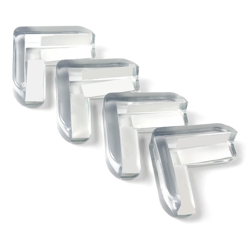 Set 4 Coltare din Silicon pentru Protectie la Colturile Mobilei, pentru Siguranta Copii