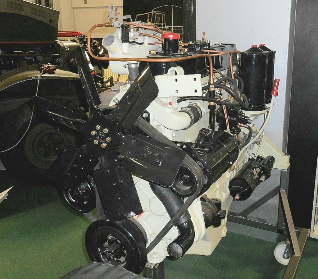 Continental R6602 motor in museum Technische Troepen