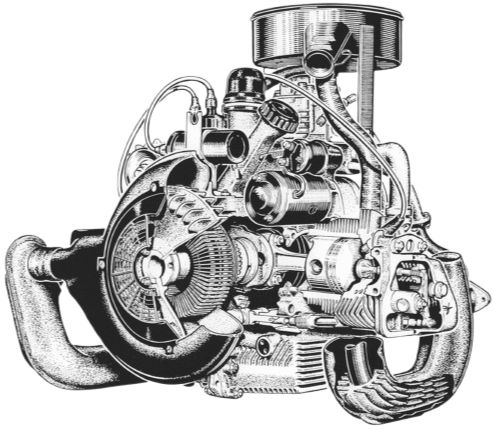 Centrifugaalkoppeling van een DAF 66 motor