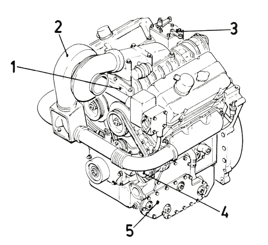 Afbeelding componenten YPR-aandrijflijn en loopwerk