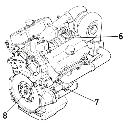 Afbeelding componenten YPR-aandrijflijn en loopwerk