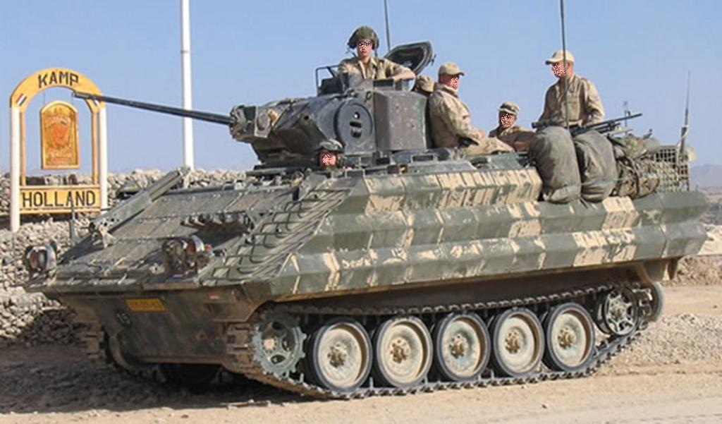 YPR 765 basisvoertuig op vermogenstestbank