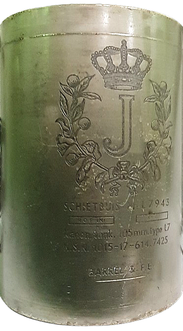 Segment van 105 mm schietbuis van Centurion tank