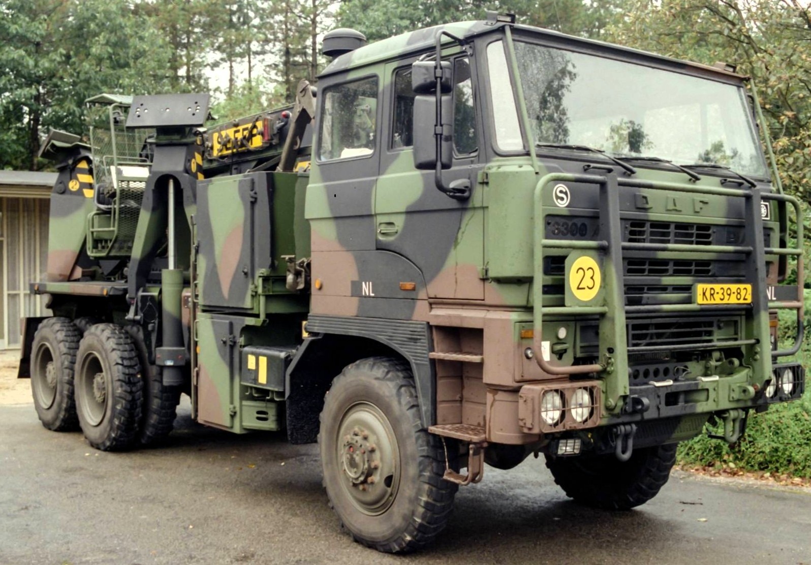 DAF YBZ 3300 takelauto in Kamp Soesterberg