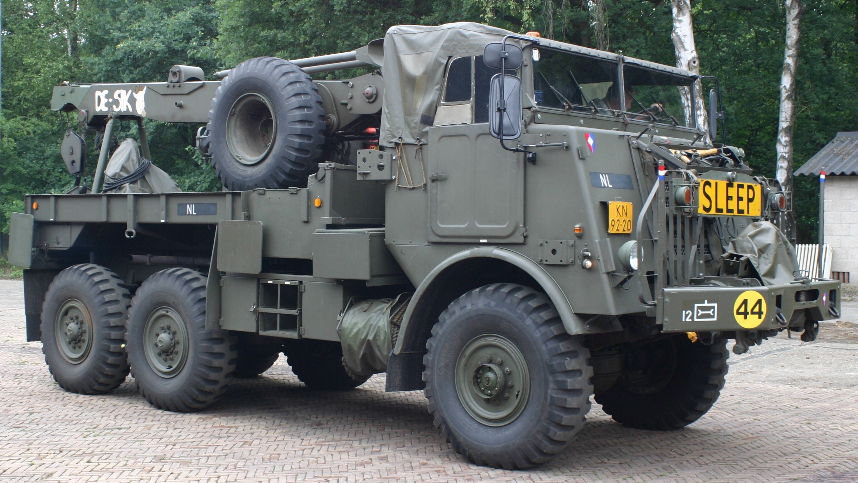 DAF YB 626 takelauto in Kamp Soesterberg