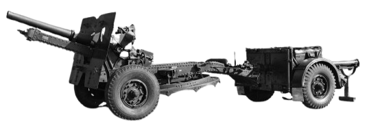 Kanon 25 ponder Mk 2/1 op affuit Mk 1