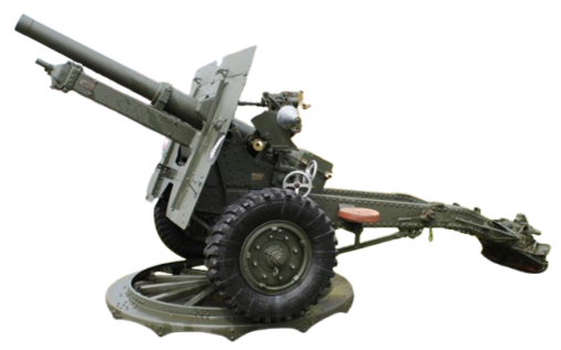 Kanon 25 ponder Mk 2 op affuit Mk 1