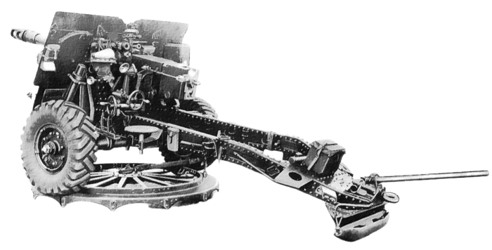 Kanon 25 ponder Mk 2/1 op affuit Mk 1