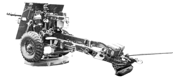 Kanon 25 ponder Mk 2/1 op affuit Mk 2