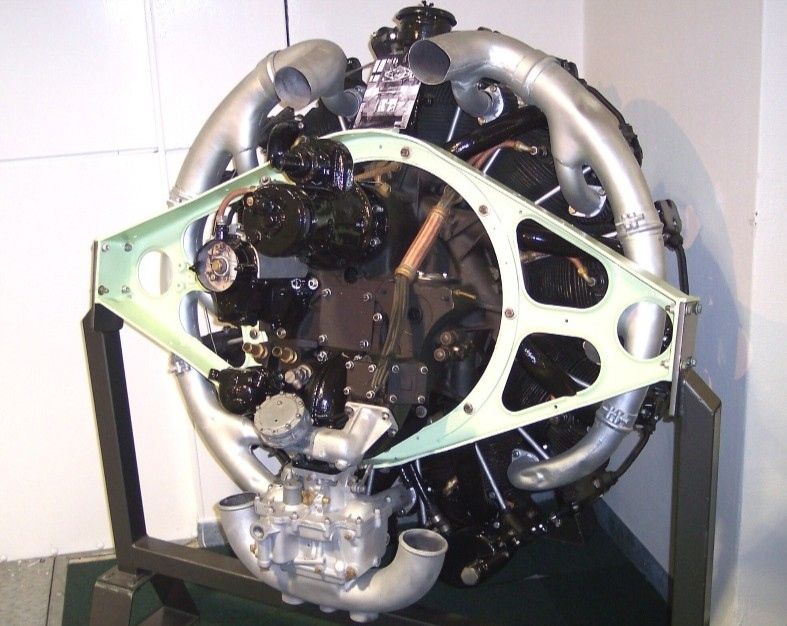 Motor Sherman tank 9 cilinder radiaal
