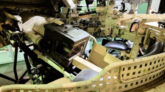 Interieur van instructietoren Leopard1 tank