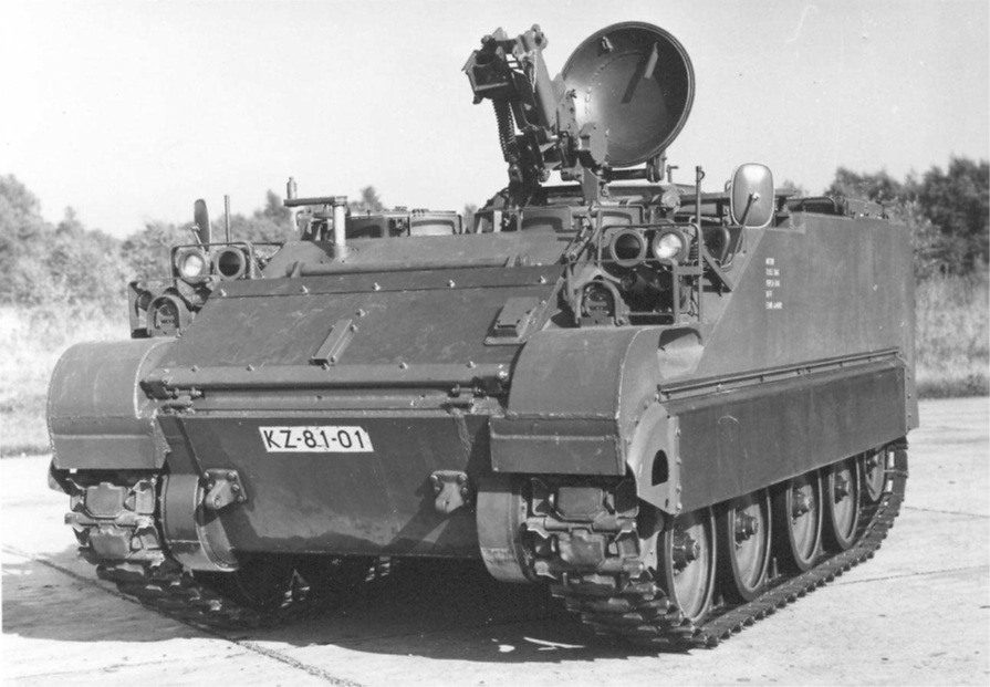 Licht gepantserd rups verkenningsvoertuig M113 C&V