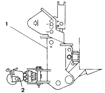 Tekening afsleepinrichting DAF YBZ 3300 met trekhaak aangebracht
