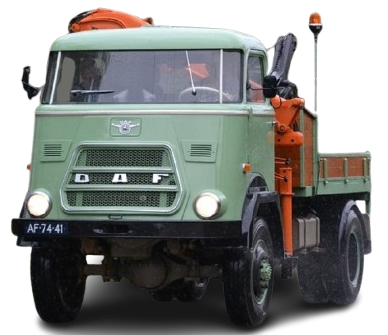 DAF T1500 civiele trekker voor oplegger 1955