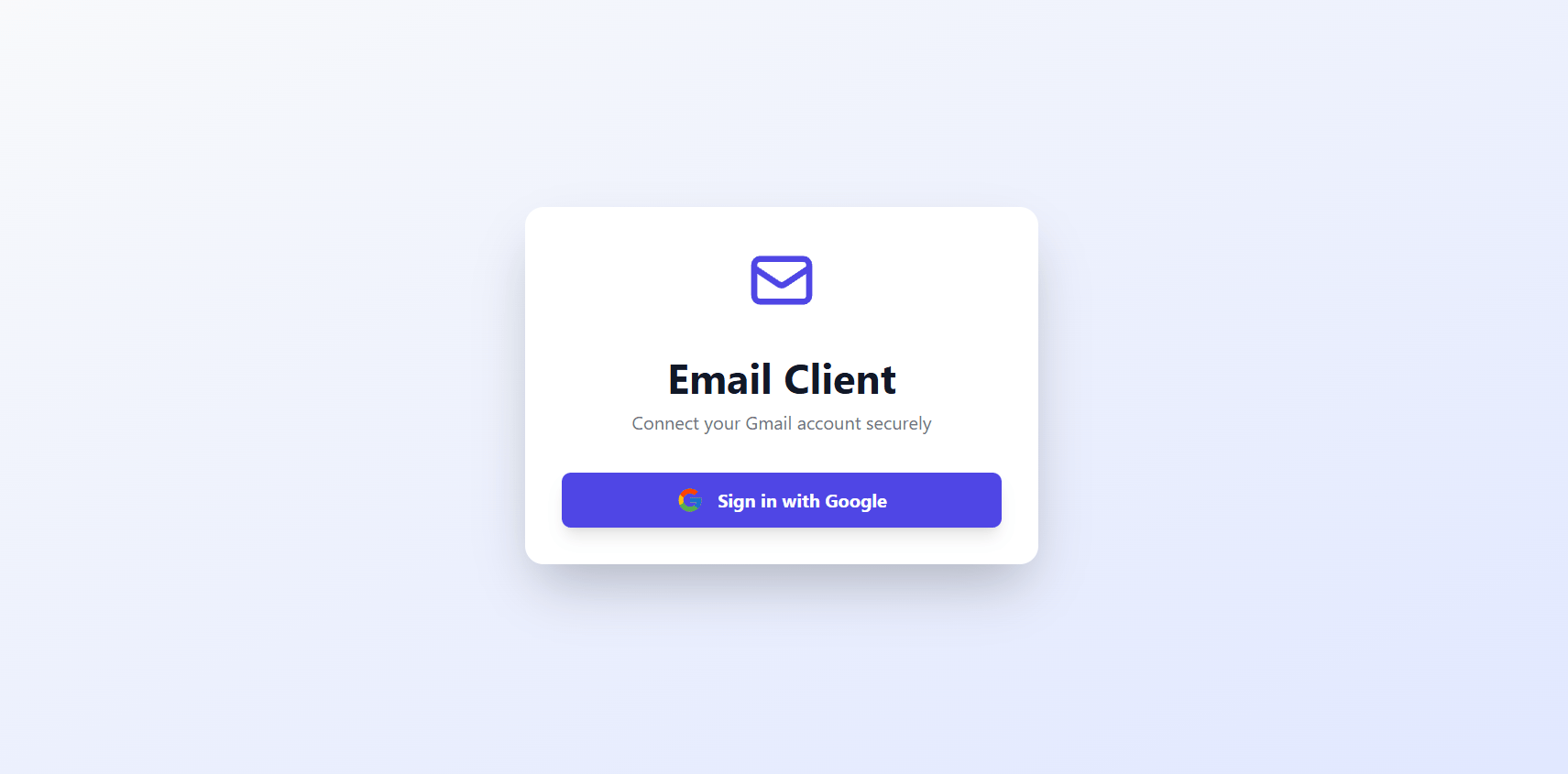 Gmail Client Project