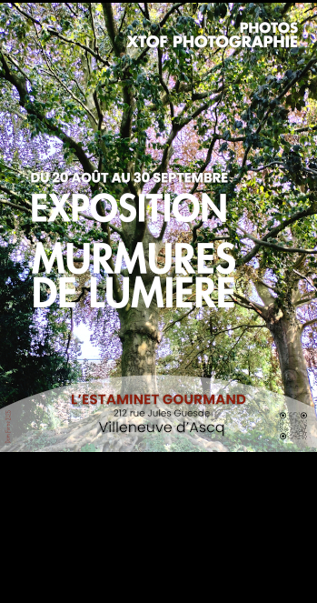 Murmures de lumière
mon exposition photo à L'Estaminet Gourmand