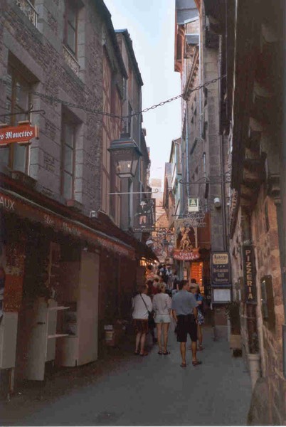 Mont St Michel hoofdstraat