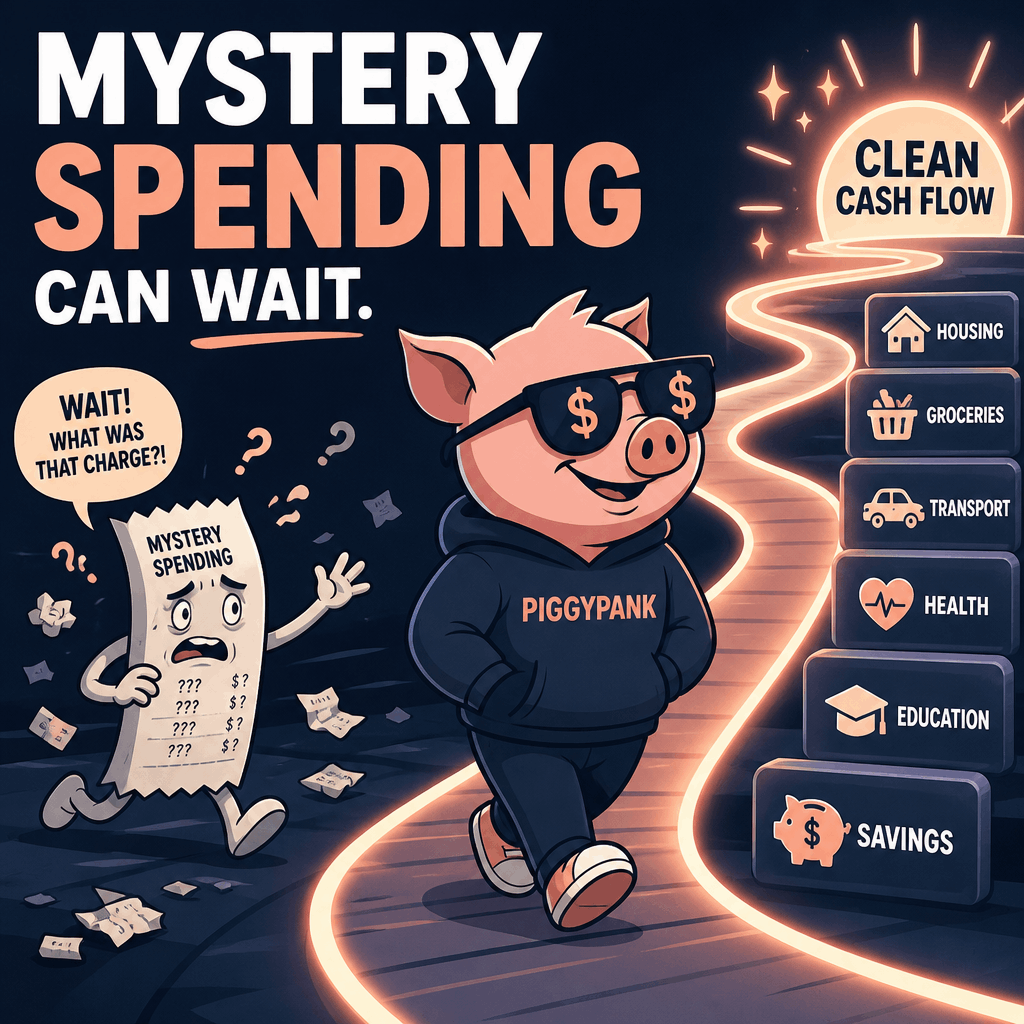MYSTERY SPENDING CAN WAIT.