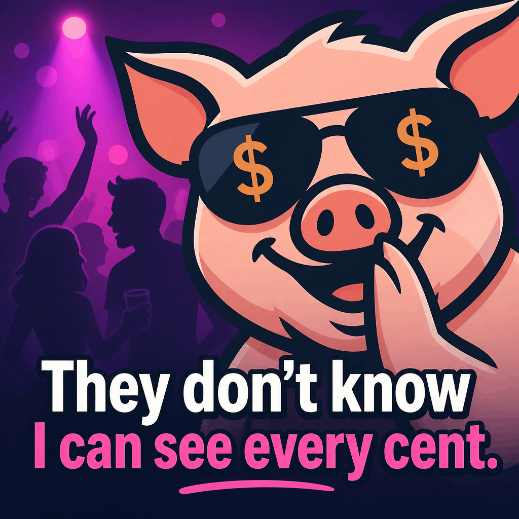 They don’t know I can see every cent.