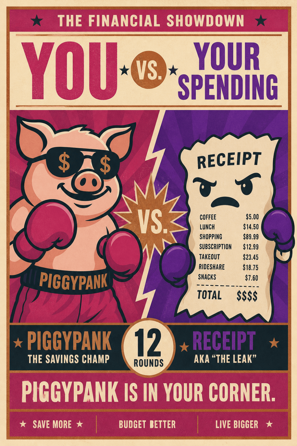 YOU VS. YOUR SPENDING.