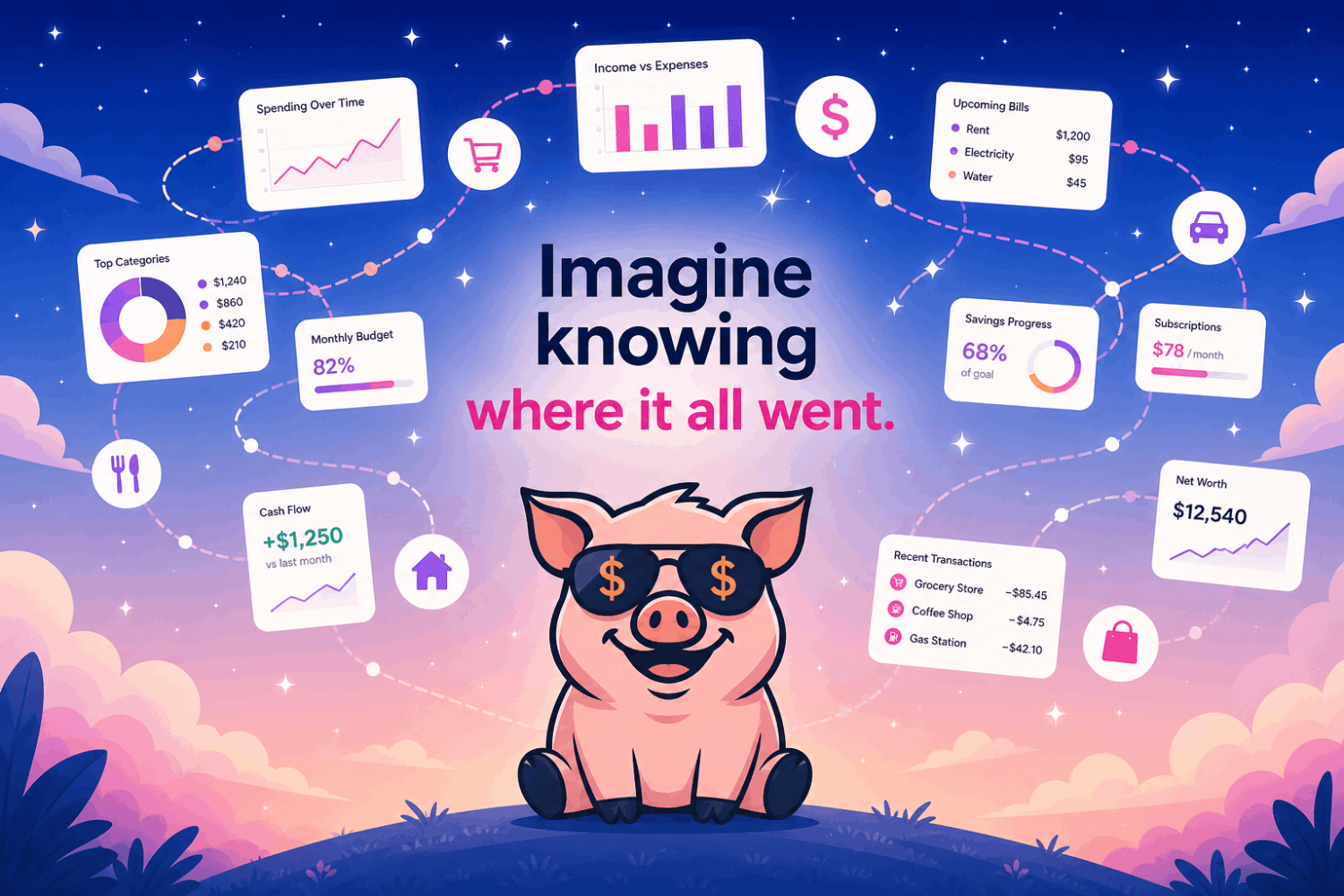 Imagine knowing where it all went.