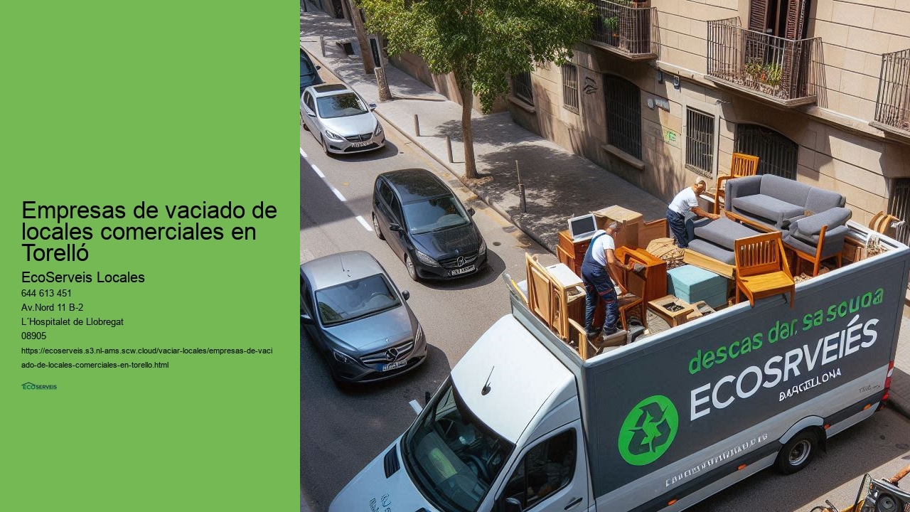 Empresas de vaciado de locales comerciales en Torelló 