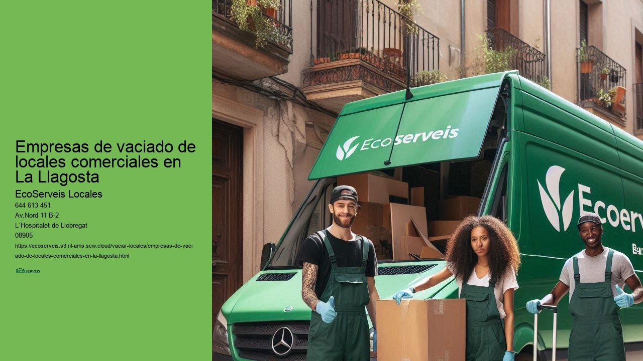 Empresas de vaciado de locales comerciales en La Llagosta 