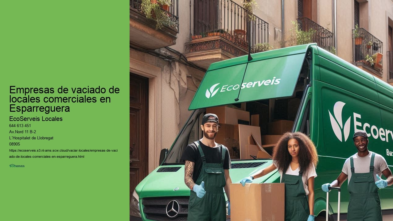 Empresas de vaciado de locales comerciales en Esparreguera 