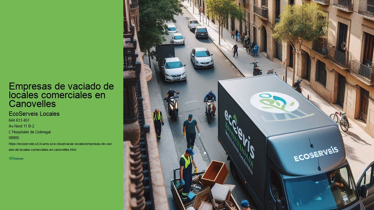 Empresas de vaciado de locales comerciales en Canovelles 