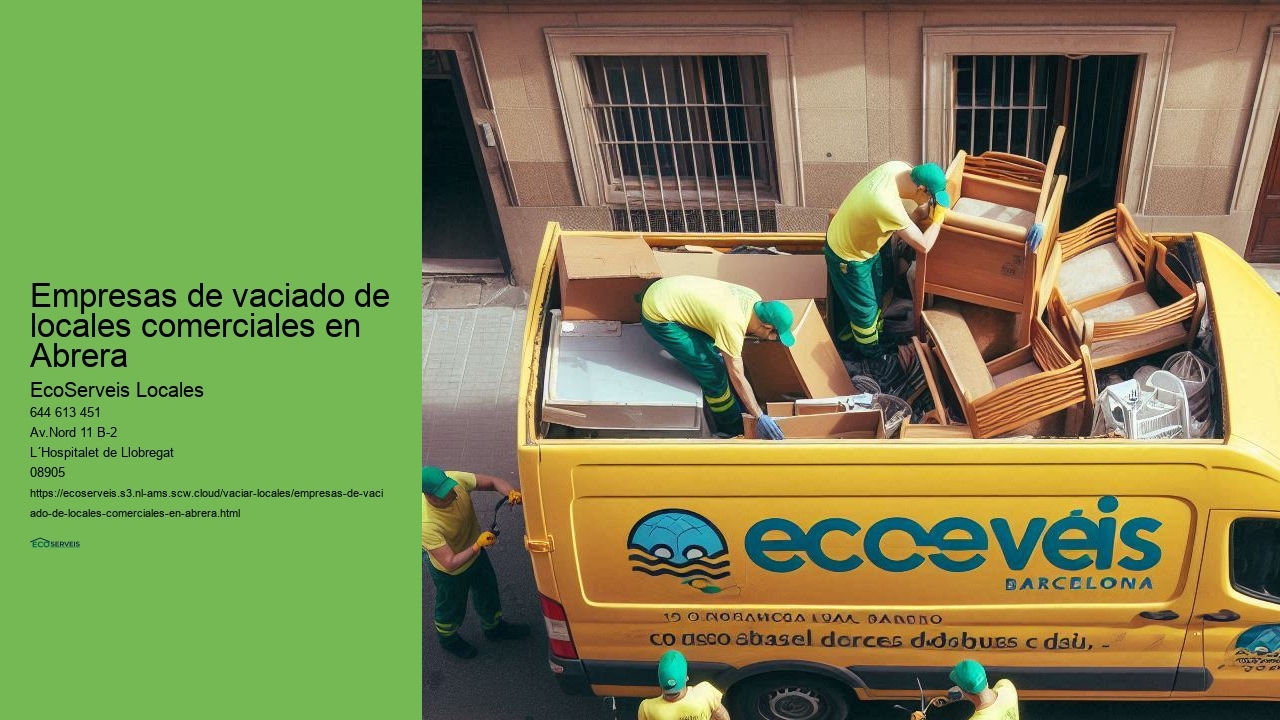 EcoServeis Abrera: vaciado de locales comerciales con flexibilidad y adaptabilidad