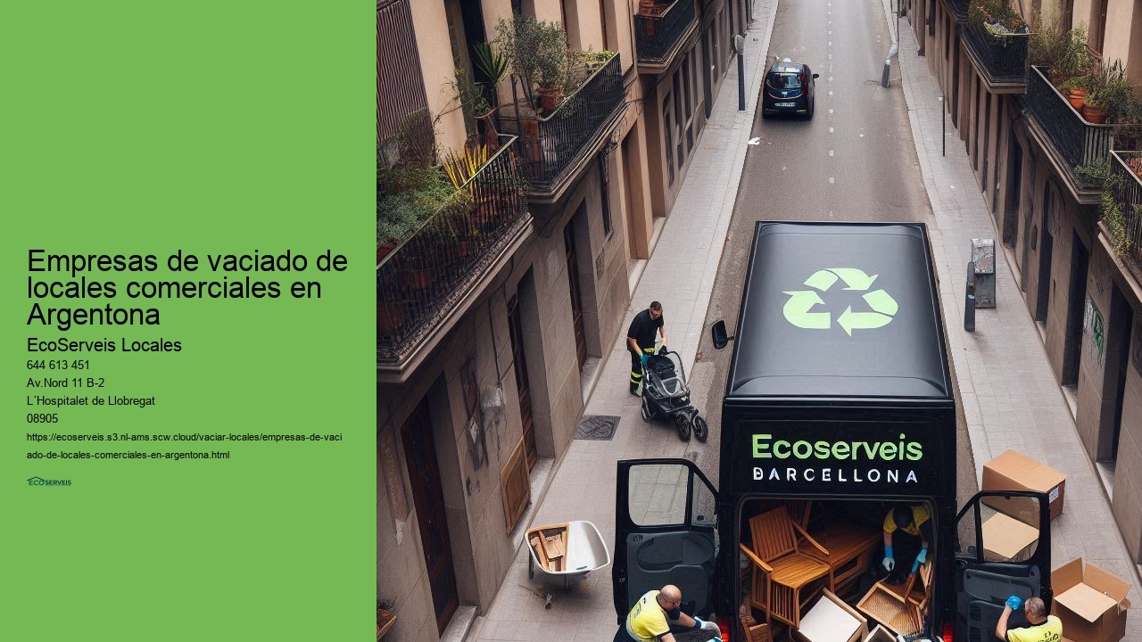 Presupuestos detallados para el vaciado de locales comerciales en Argentona