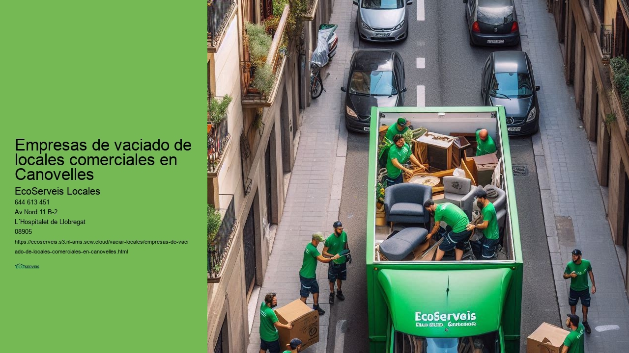 Servicios de vaciado para todos los sectores comerciales en Canovelles