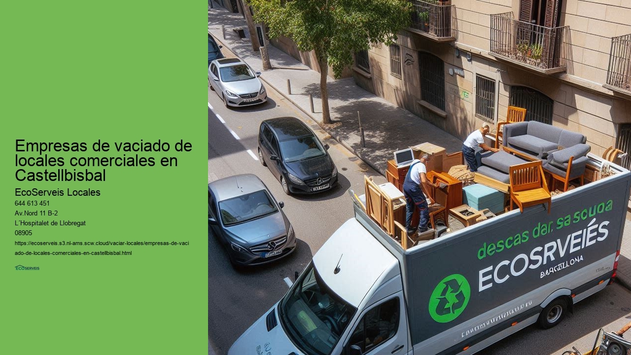 Resultados garantizados en el vaciado de locales comerciales en Castellbisbal