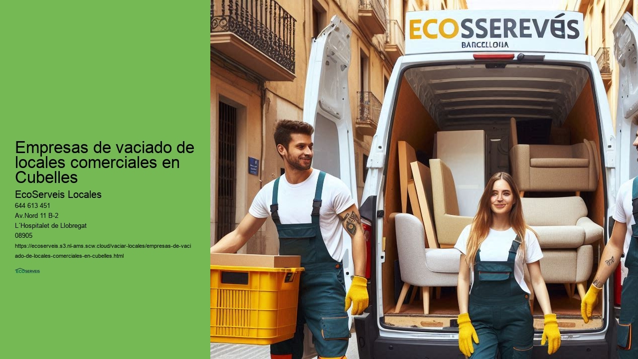 EcoServeis Cubelles: vaciado de locales comerciales con atención al detalle