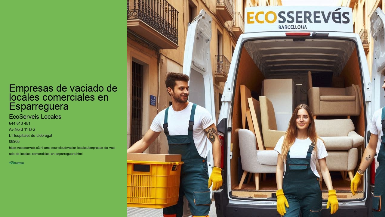Liberación de espacio en locales comerciales en Esparreguera